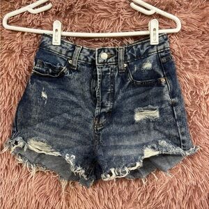 Highest rise Jean shorts